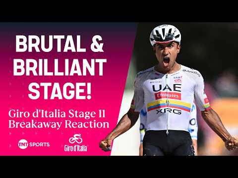 Giro d'Italia Stage 11 REACTION: UAE Team Emirates-XRG continue to dominate 💪