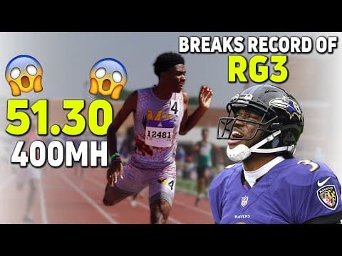 High School Sophomore Breaks Robert Griffin III's Nearly Two Decades-Old 400mH National Record