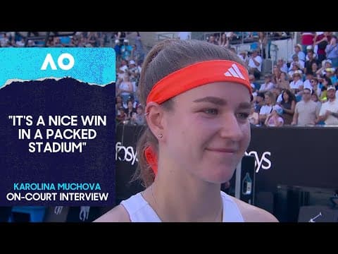 Karolina Muchova On-Court Interview | Australian Open 2026 Third Round