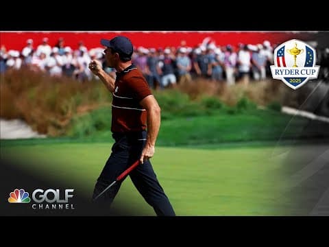 'THE PUTT YOU THINK ABOUT AS A KID': Viktor Hovland nails crucial par at Ryder Cup | Golf Channel