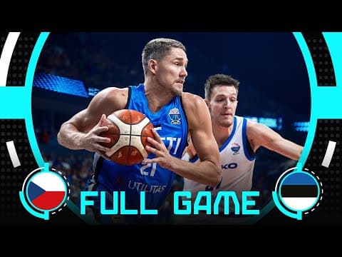 Group Phase | Czechia v Estonia | Full Basketball Game | FIBA EuroBasket 2025