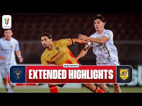 Lecce vs. Juve Stabia: Extended Highlights | Coppa Italia | CBS Sports Golazo