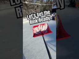 Peaceful Backyard Rink Prep