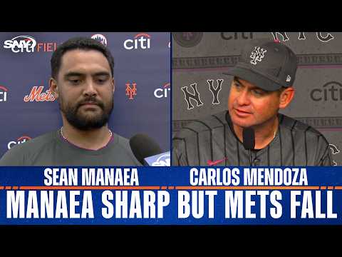 Carlos Mendoza and Sean Manaea encouraged by lefty's outing despite Mets loss to Braves
