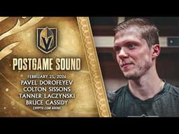 🎥 POSTGAME SOUND: Dorofeyev, Sissons, Laczynski & Cassidy