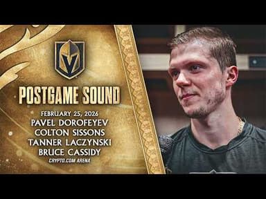 🎥 POSTGAME SOUND: Dorofeyev, Sissons, Laczynski & Cassidy