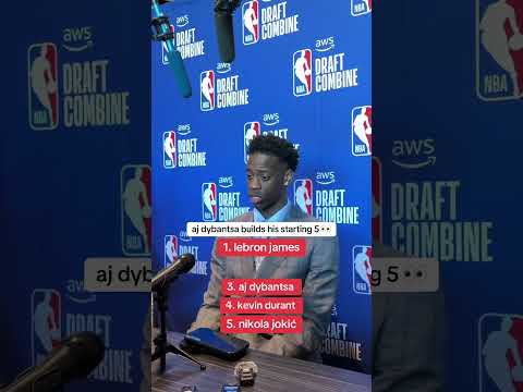 AJ Dybantsa builds his starting 5 👀