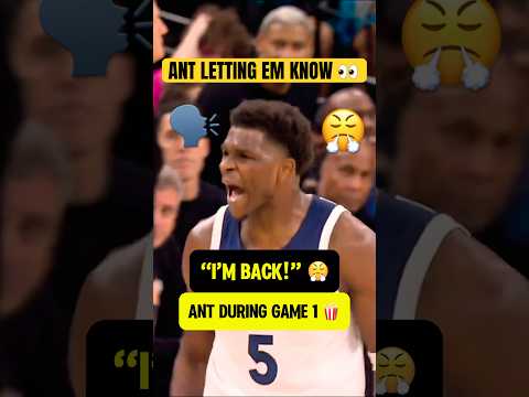 Ant let everyone know he’s BACK 🔥🐜