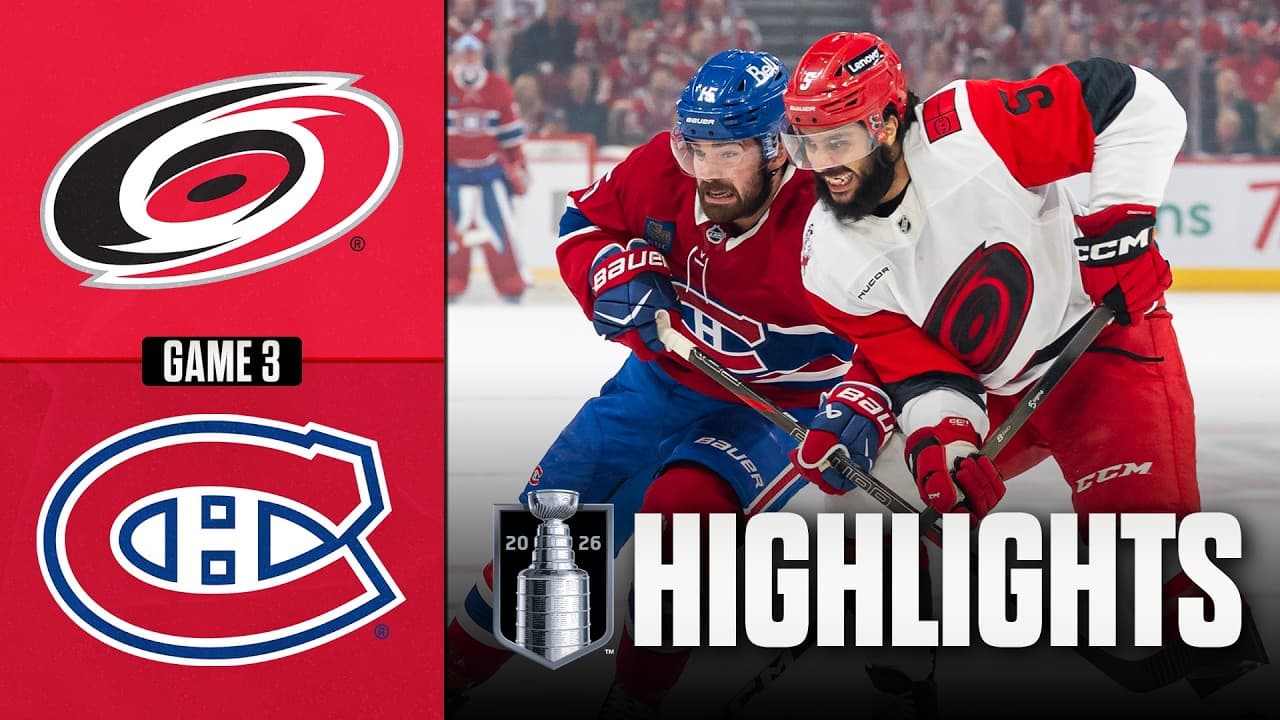 Hurricanes vs. Canadiens | NHL Playoff Highlights | Game 3 | May 25, 2026
