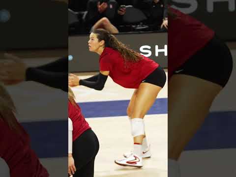 Stanford volleyball's Elia Rubin mic'd up 🎤 #shorts