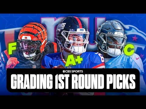 Who are the BEST 1st-Round NFL Rookies? | Grading Jaxson Dart, Tyler Warren, Cam Ward, & MORE ✅