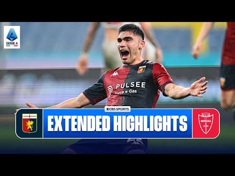 Genoa vs. Monza: Extended Highlights | Serie A | CBS Sports Golazo