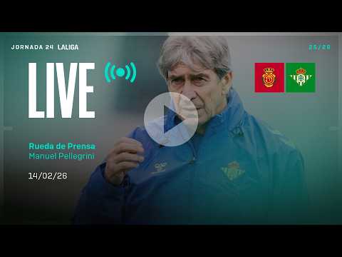 Rueda de prensa de Manuel Pellegrini previa al #MallorcaRealBetis ⚽💚