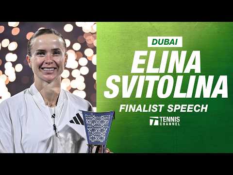 Elina Svitolina Finalist Speech | 2026 Dubai