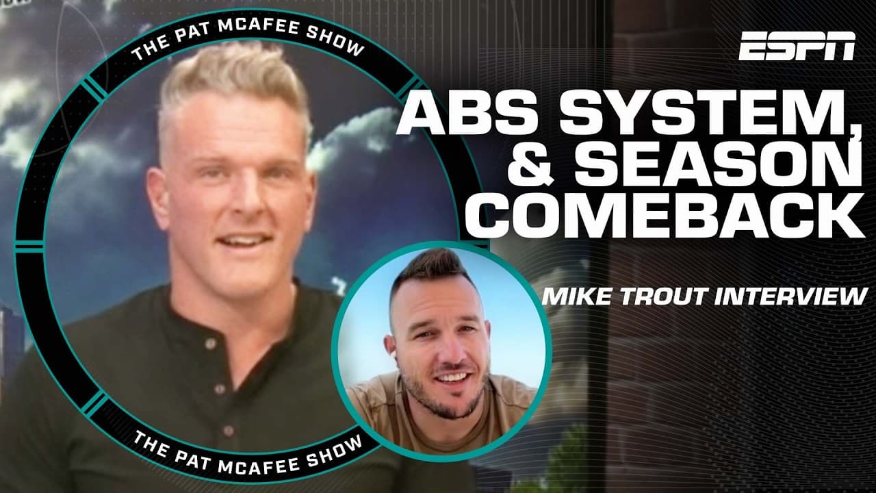 Mike Trout’s feeling great and taking care of his body in season comeback | The Pat McAfee Show