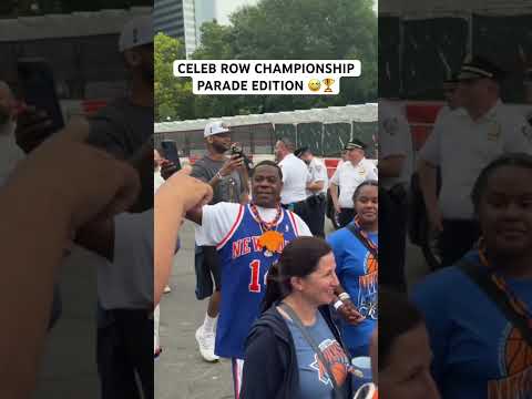 Knicks celebs showed up and showed out for the championship parade 🏆🔷🔶