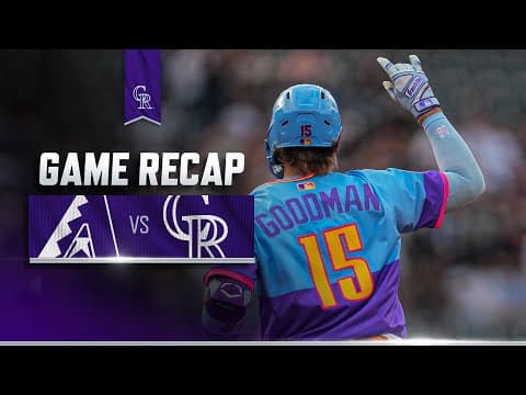 D-backs vs. Rockies Game Highlights (8/15/25) | MLB Highlights