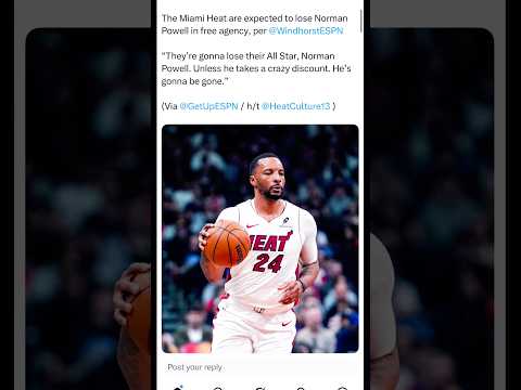 Miami Heat may lose Norman Powell in free agency. Is this real?  #nba #fyp #shorts ￼
