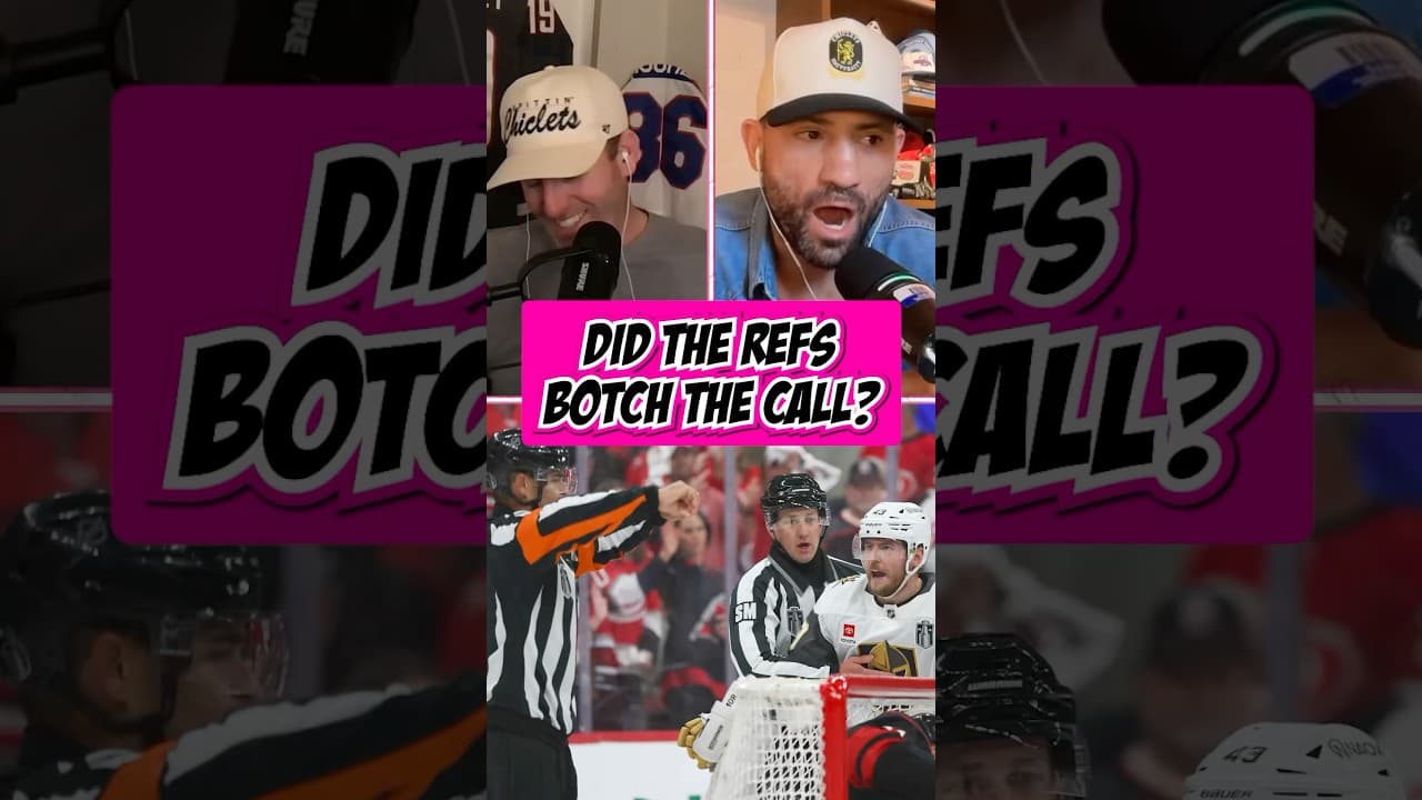 Did Vegas get hosed on the disallowed goal?