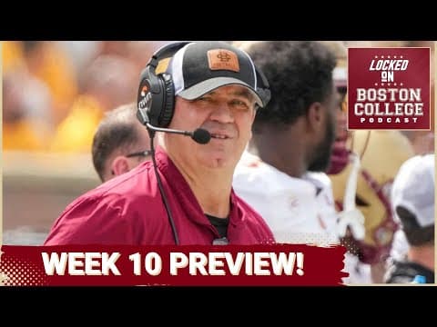 ACC SQUAD - What to Expect in Week Ten for Boston College