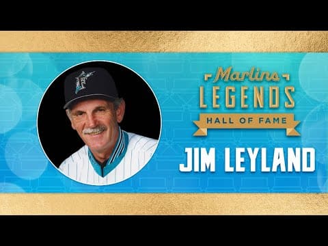 Marlins Legends Hall of Fame | Jim Leyland  | MLB