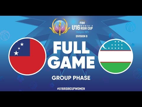 LIVE - Samoa v Uzbekistan | FIBA U16 Women's Asia Cup 2025 - Division B | Group Phase