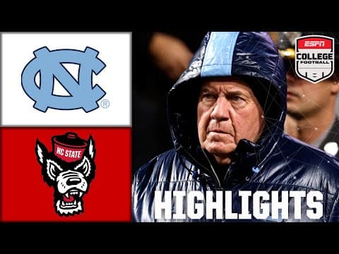 North Carolina Tar Heels vs. NC State Wolfpack | Full Game Highlights | ESPN College Football