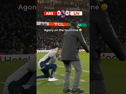 Mikel Arteta's Reaction To Gabriel’s 97th Minute Miss 😫