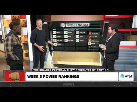 The TOP 5 College Football Teams POWER RANKINGS 🏈 | The CFB Show
