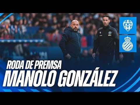 🎥 Roda de premsa postpartit de Manolo González | #LevanteUDEspanyol