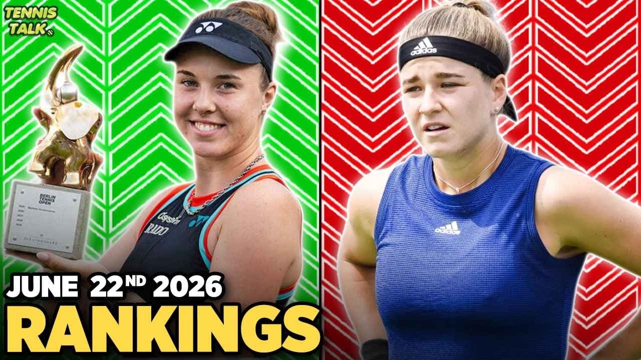 Wimbledon Seeds Locked In | Noskova, Tiafoe Win Titles | Muchova, Medvedev Fall | Tennis Rankings