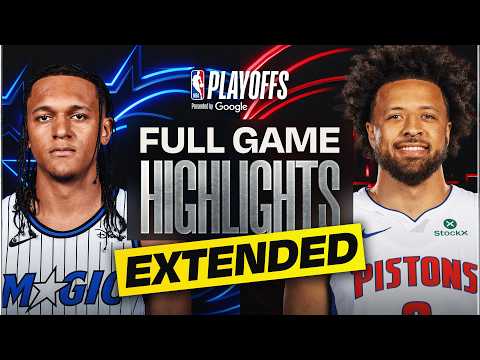 EXTENDED: #8 MAGIC at #1 PISTONS | FULL GAME 1 HIGHLIGHTS | April 22, 2026
