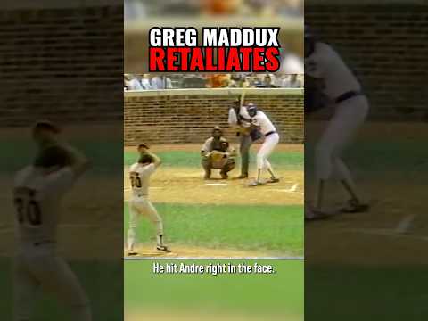 Greg Maddux intentionally hit Benito Santiago in 1987.