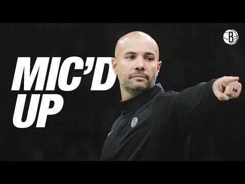 Head Coach Jordi Fernández Mic'd Up in Win vs Denver Nuggets