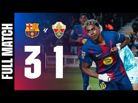 FULL MATCH | FC BARCELONA 3 vs 1 ELCHE | LALIGA 2025/26 MD11 🔵🔴