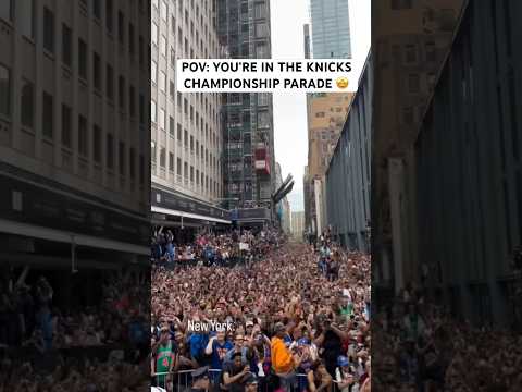 What it feels like to be in the Knicks championship parade 🥳🔶🔷