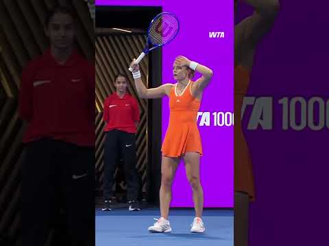 A STUNNER FROM SAKKARI 🔥 #WTA #QatarTotalEnergiesOpen #MariaSakkari