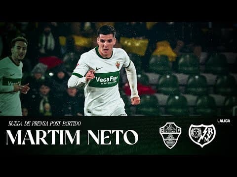Martim Neto habla en el post partido del Elche CF - Rayo Vallecano