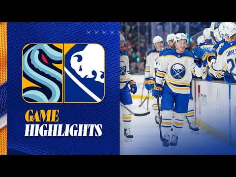 Tage Thompson Continues Scoring Streak In Buffalo Sabres Win Over Seattle Kraken | Highlights