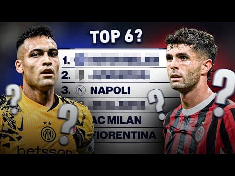Predicting the FINAL Top 6 in Serie A! | Morning Footy | CBS Sports Golazo