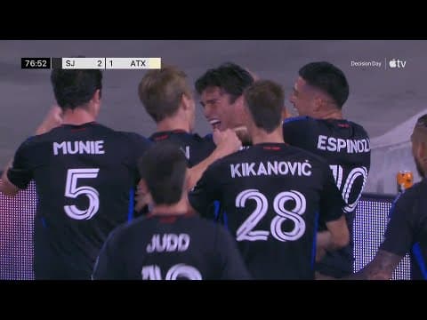 Niko Tsakiris Bangs in CHEEKY FREE KICK for San Jose on Decision Day!