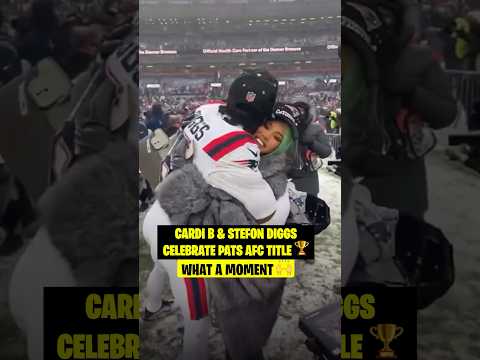 Cardi B supporting her man after the AFC Championship ❤️