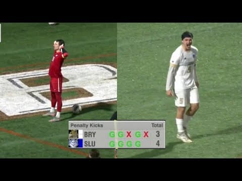 Bryant vs. Saint Louis: Full PK shootout in 2025 NCAA men’s soccer third round