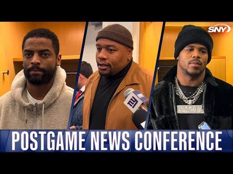 Darius Slayton, Dexter Lawrence, Abdul Carter & John Michael Schmitz on Giants vs. Commanders