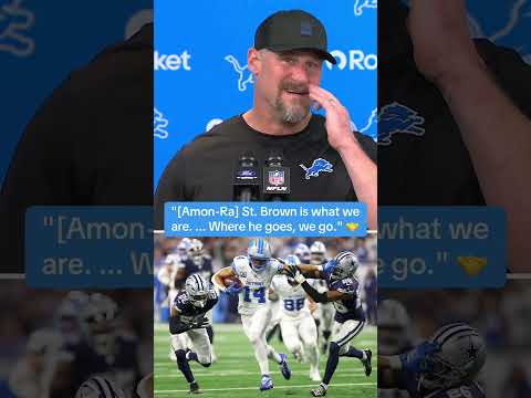 Dan Campbell praised Amon-Ra St. Brown after he played a week removed from a sprained ankle 💐