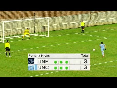 UNC vs. North Florida: : Full PK shootout in 2025 NCAA men’s soccer first round
