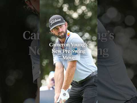 Cameron Young’s new pre-swing move is simple but effective 👀