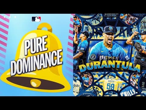 SWEEP secured! Jhoan Duran strikes out the side in the 9th to finish off Phillies sweep of Mets! 🧹