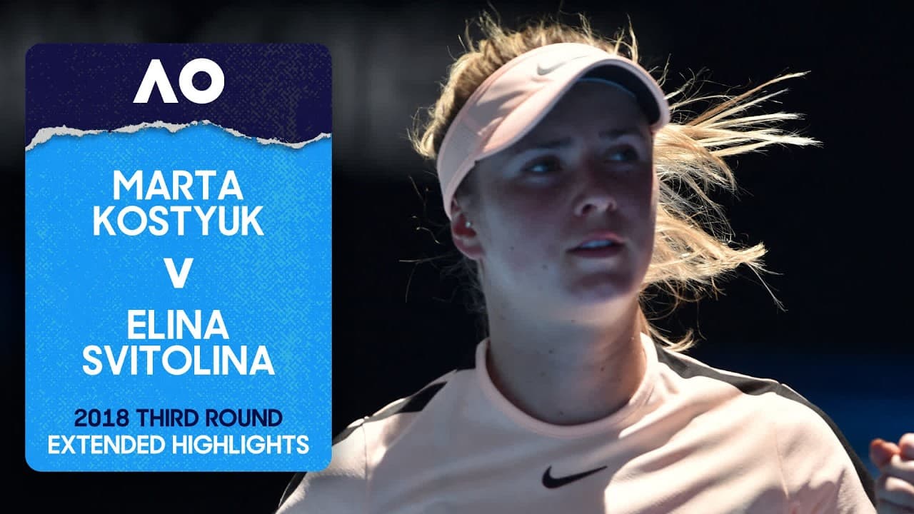 Marta Kostyuk v Elina Svitolina Extended Highlights | 2018 Australian Open Third Round