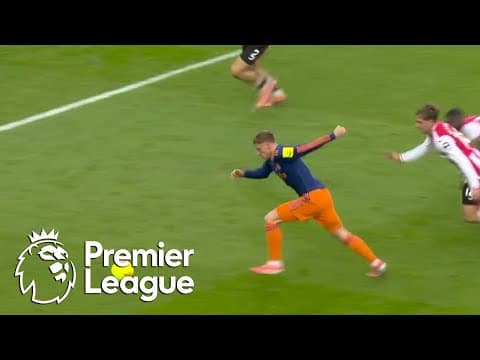 Harvey Barnes DRILLS Newcastle 1-0 ahead of Brentford | Premier League | NBC Sports